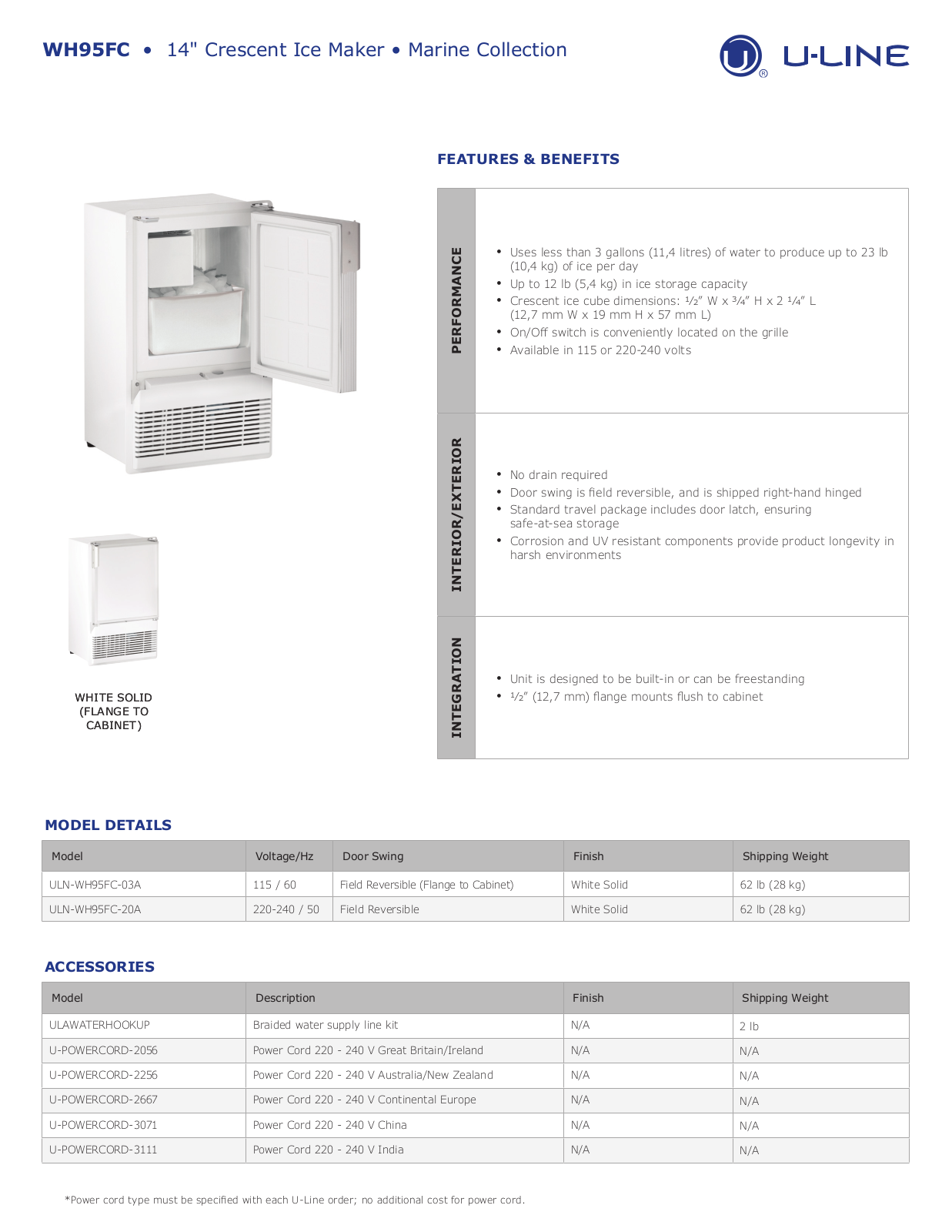 U-Line ULNE1874 Specifications - ManualMachine.com