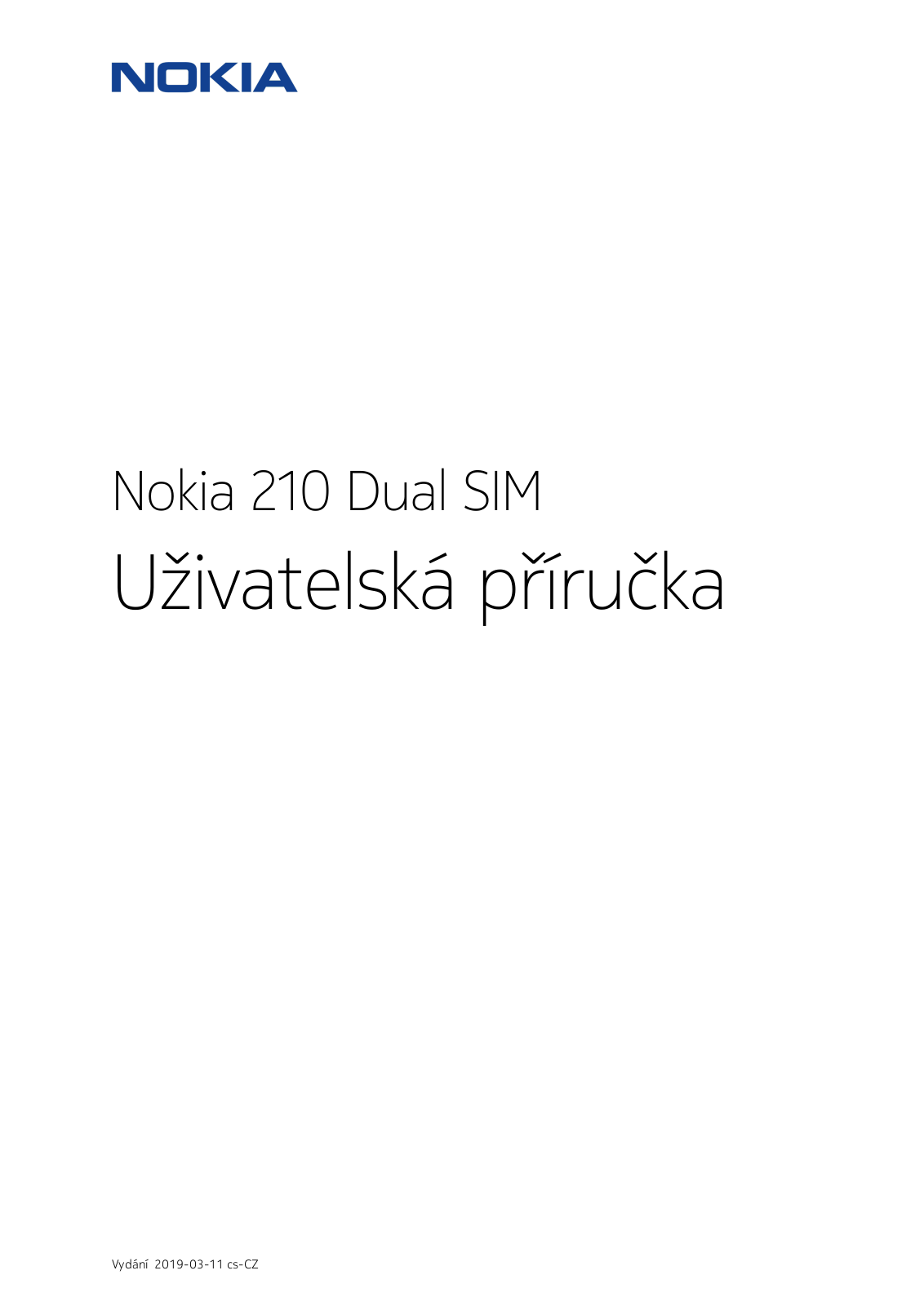 Nokia 210 Dual SIM User Manual