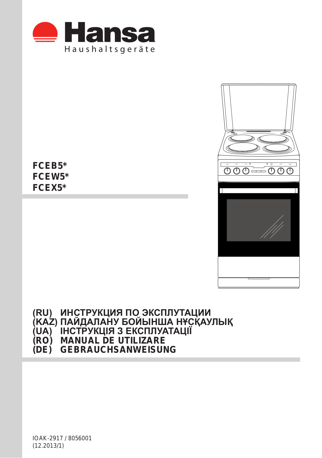 Hansa FCEB 53000 User manual