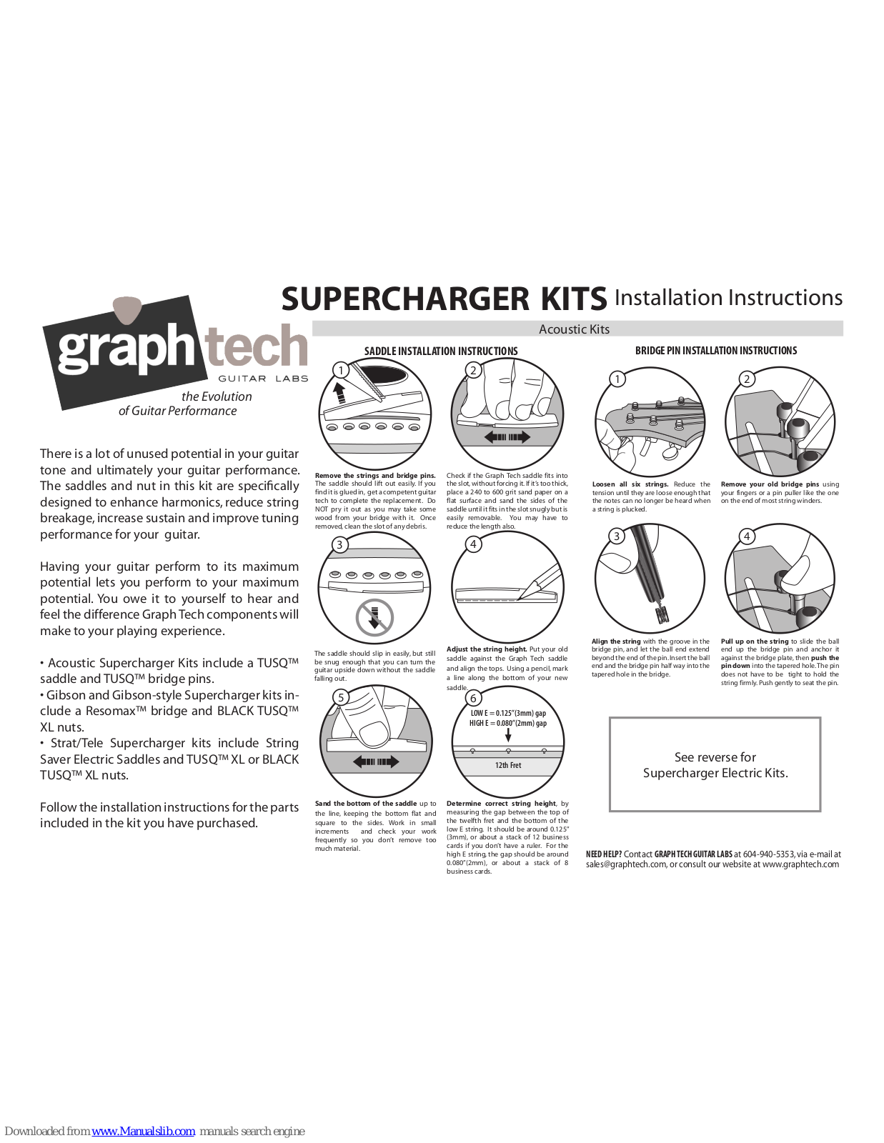 GRAPH TECH SUPERCHARGER Installation Instructions Manual - ManualMachine.com