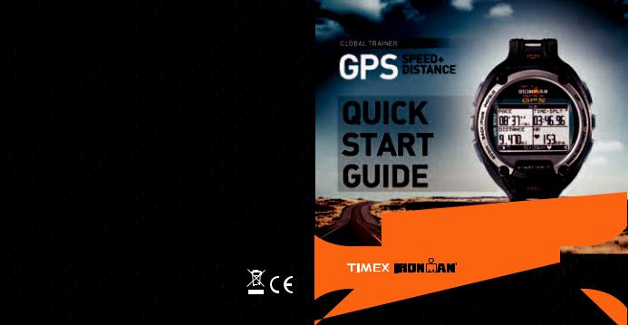 Timex Ironman Global Trainer GPS Quick Start Manual