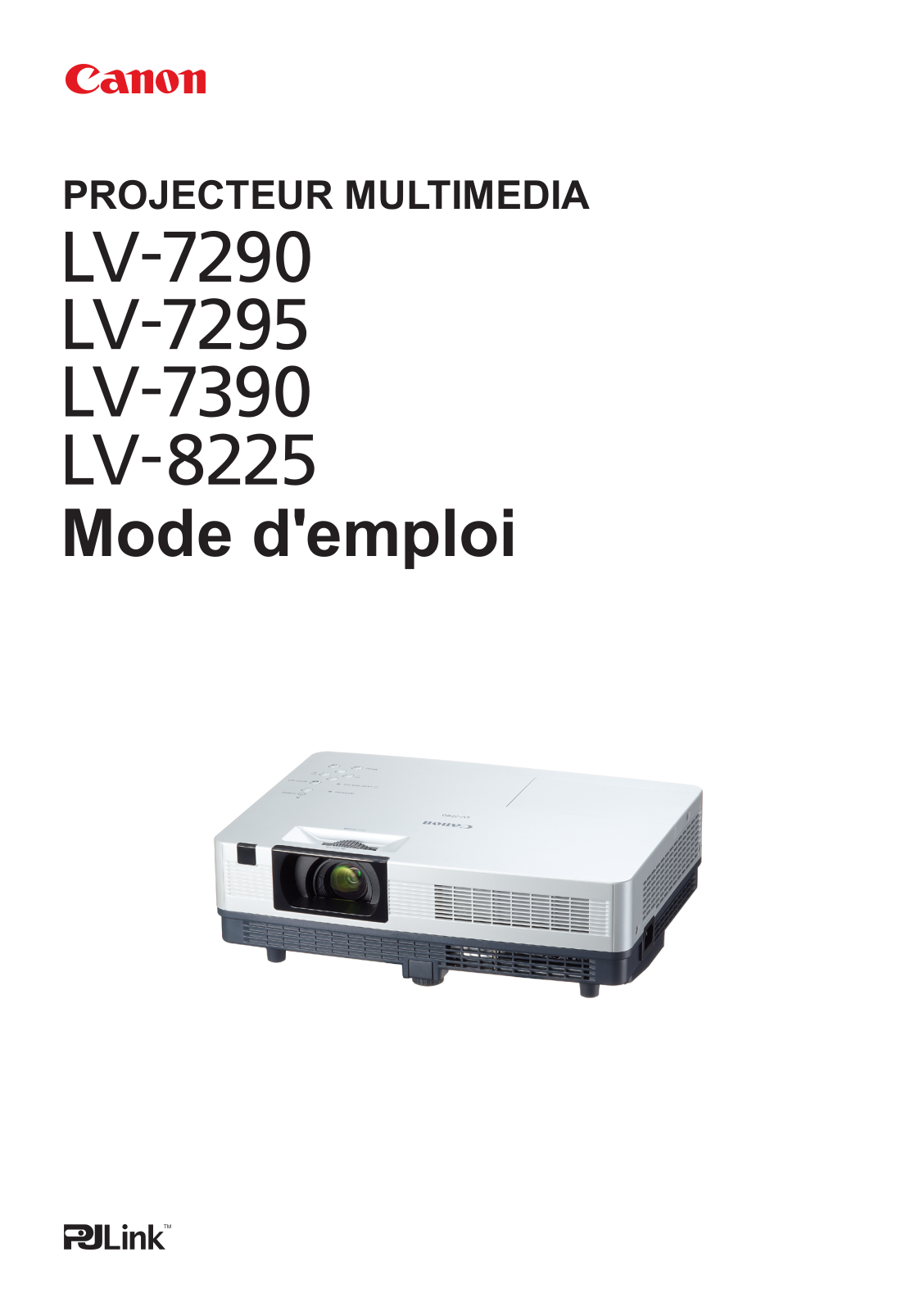 CANON LV-7390, LV-8225, LV-7295, LV7290 User Manual