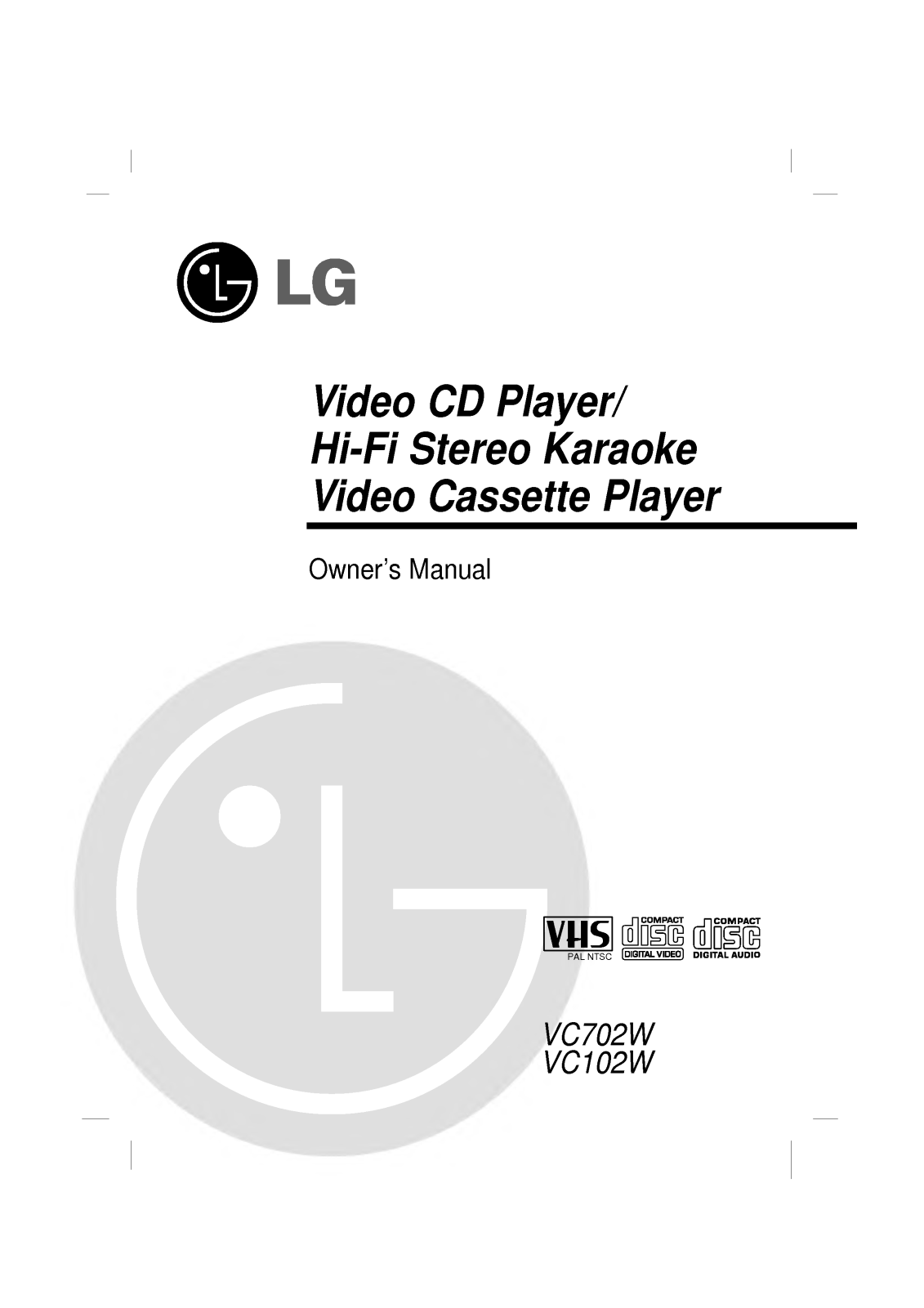 LG VC102W User Manual