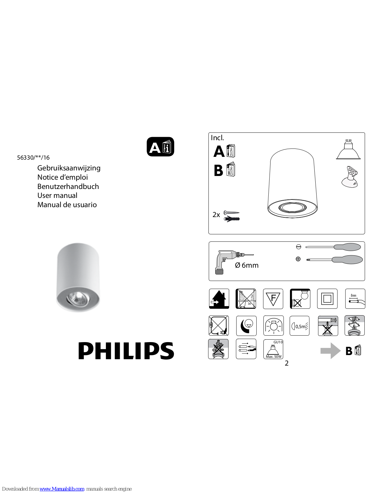 Philips 56330-30-16, 56330-31-16, 56330/**/16 User Manual