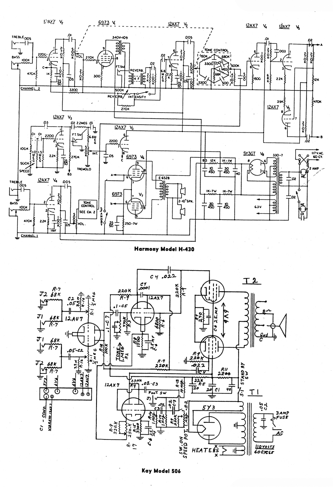 Harmony 430 schematic