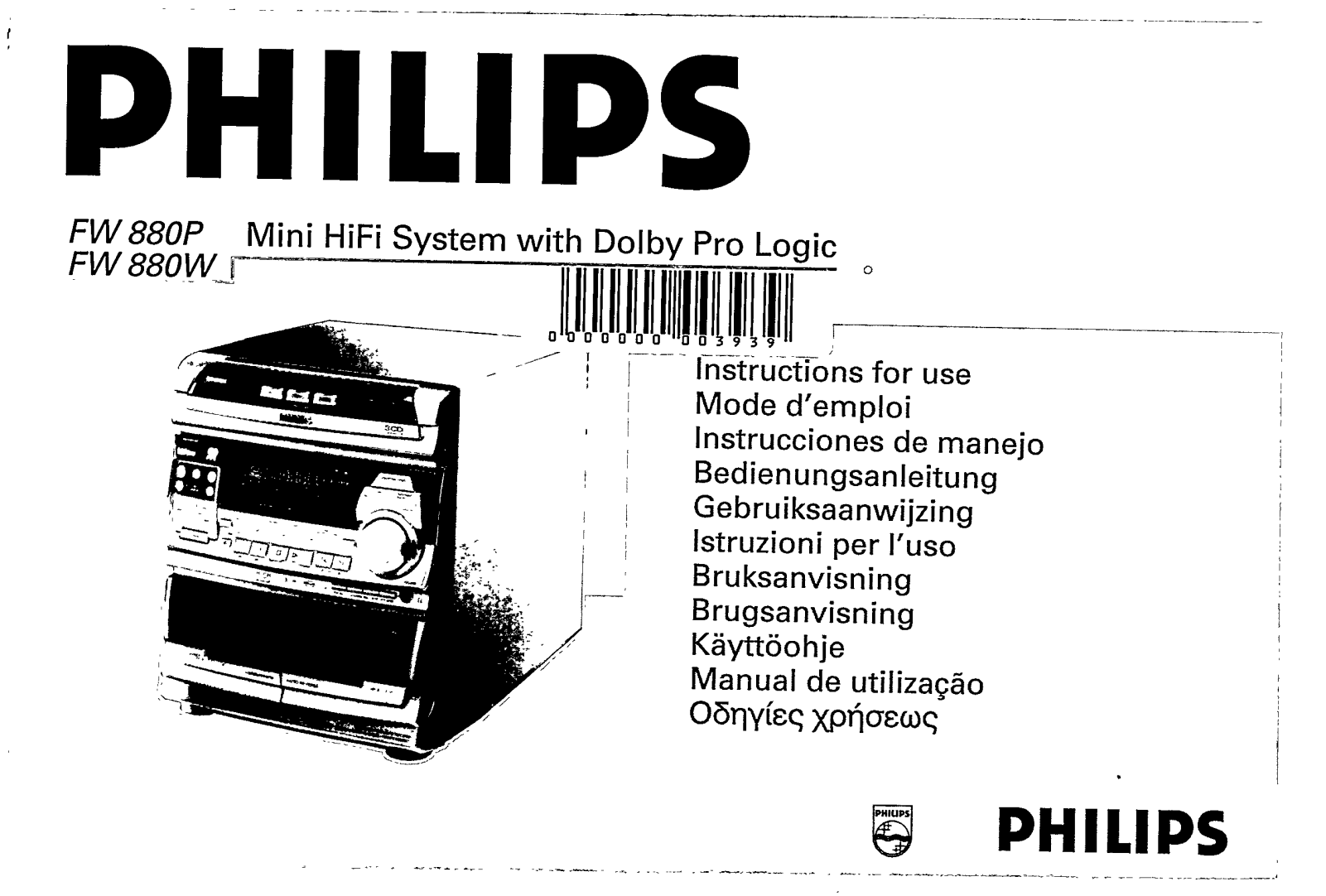 Philips FW880W/21, FW880P/21 User Manual