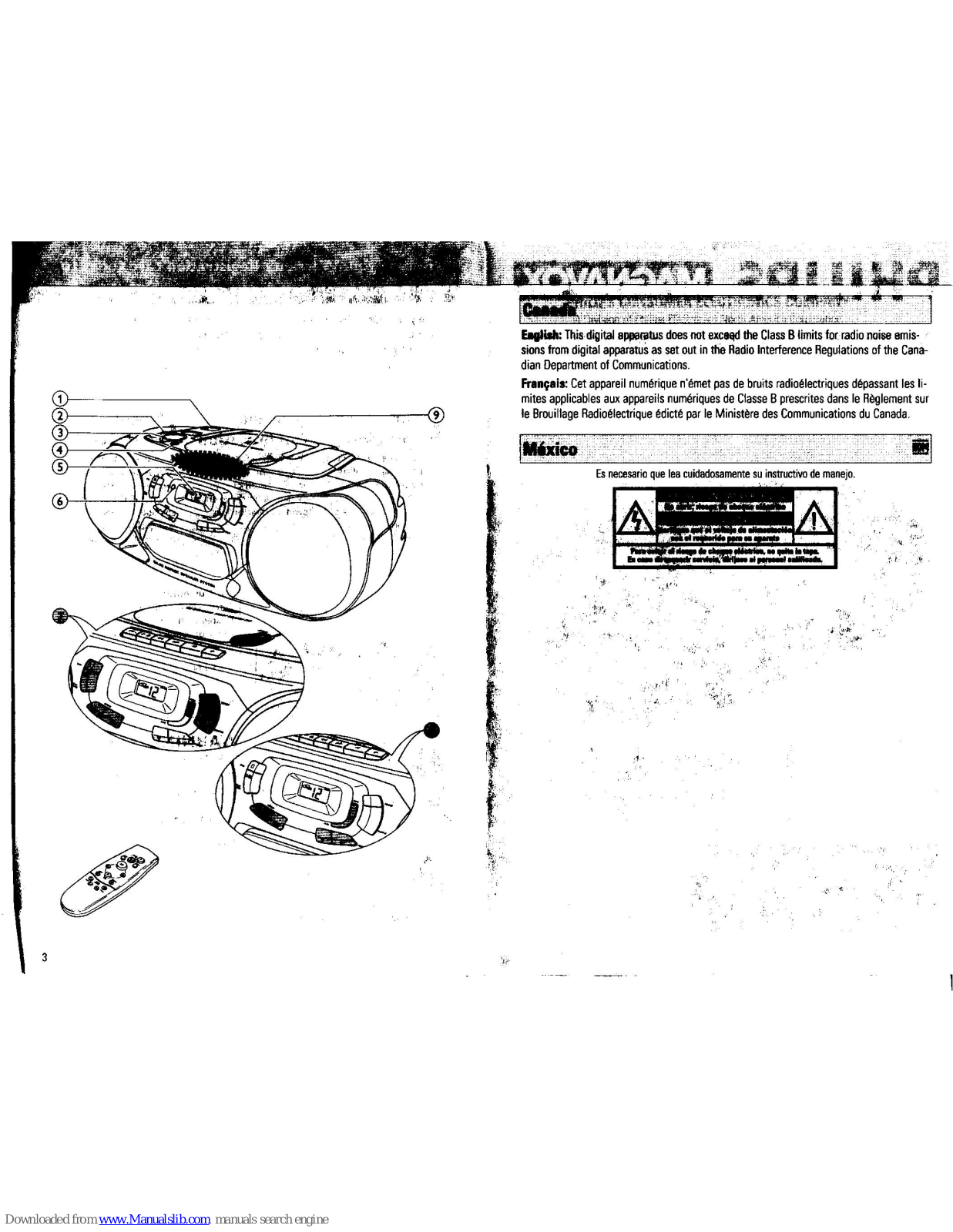 Philips/Magnavox AZ1203, AZ1208 User Manual