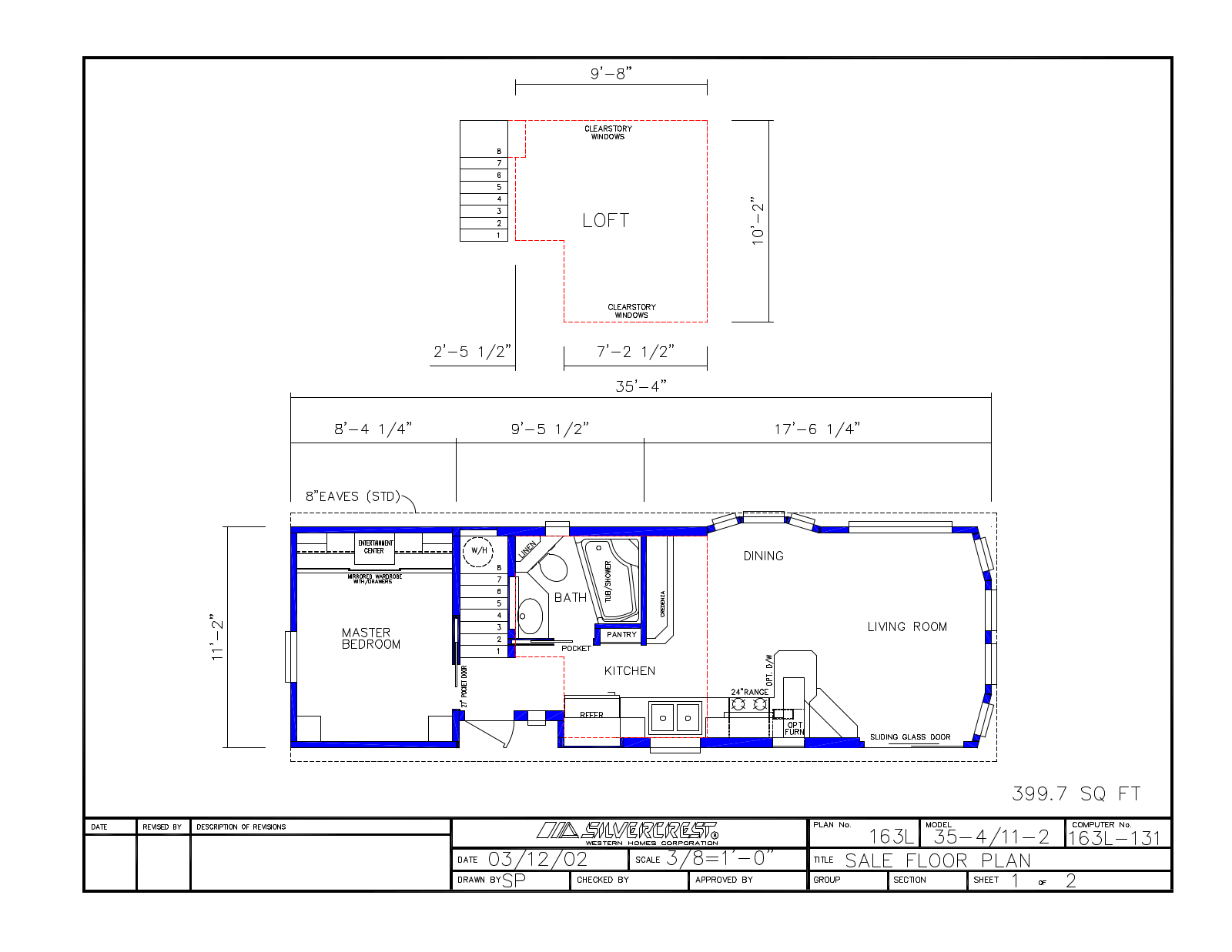 Silvercrest Model-163L Floor Plan