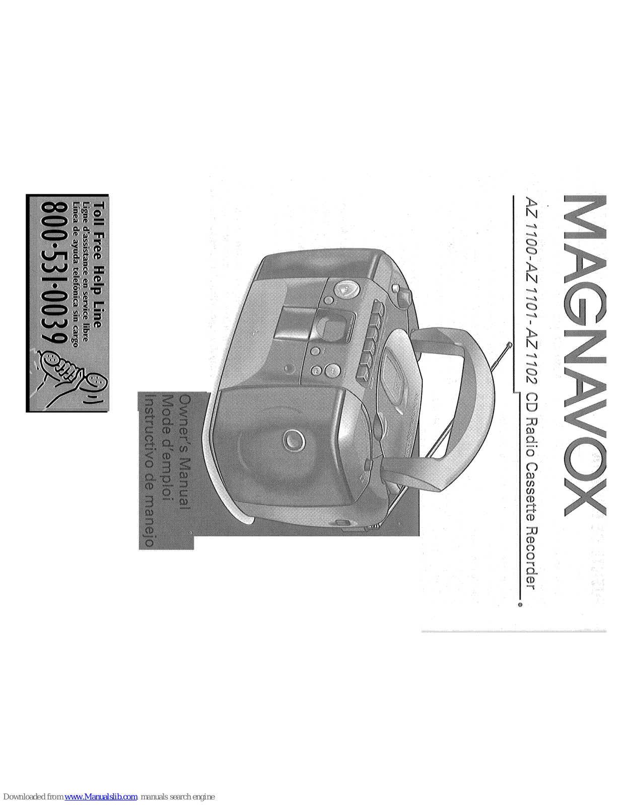 Magnavox AZ-1101, AZ-1102, AZ-1100 Owner's Manual