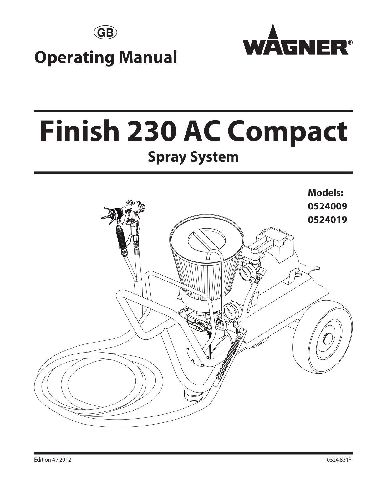 Wagner SprayTech 524019, 524009 User Manual