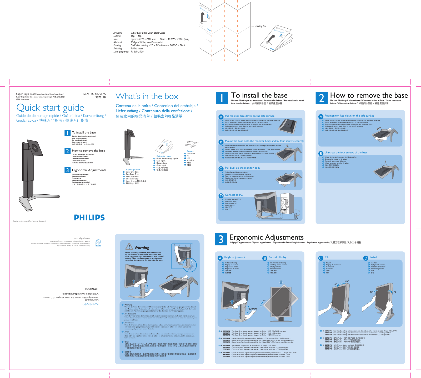 Philips SB7S17A, SB7S17S User Manual