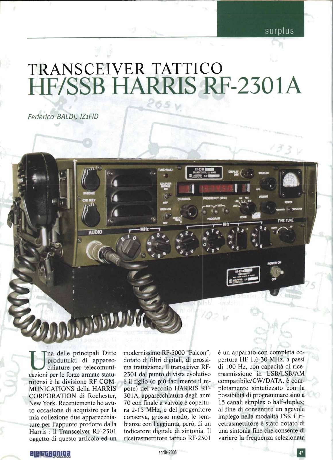 Harris RF-2301A review - ManualMachine.com