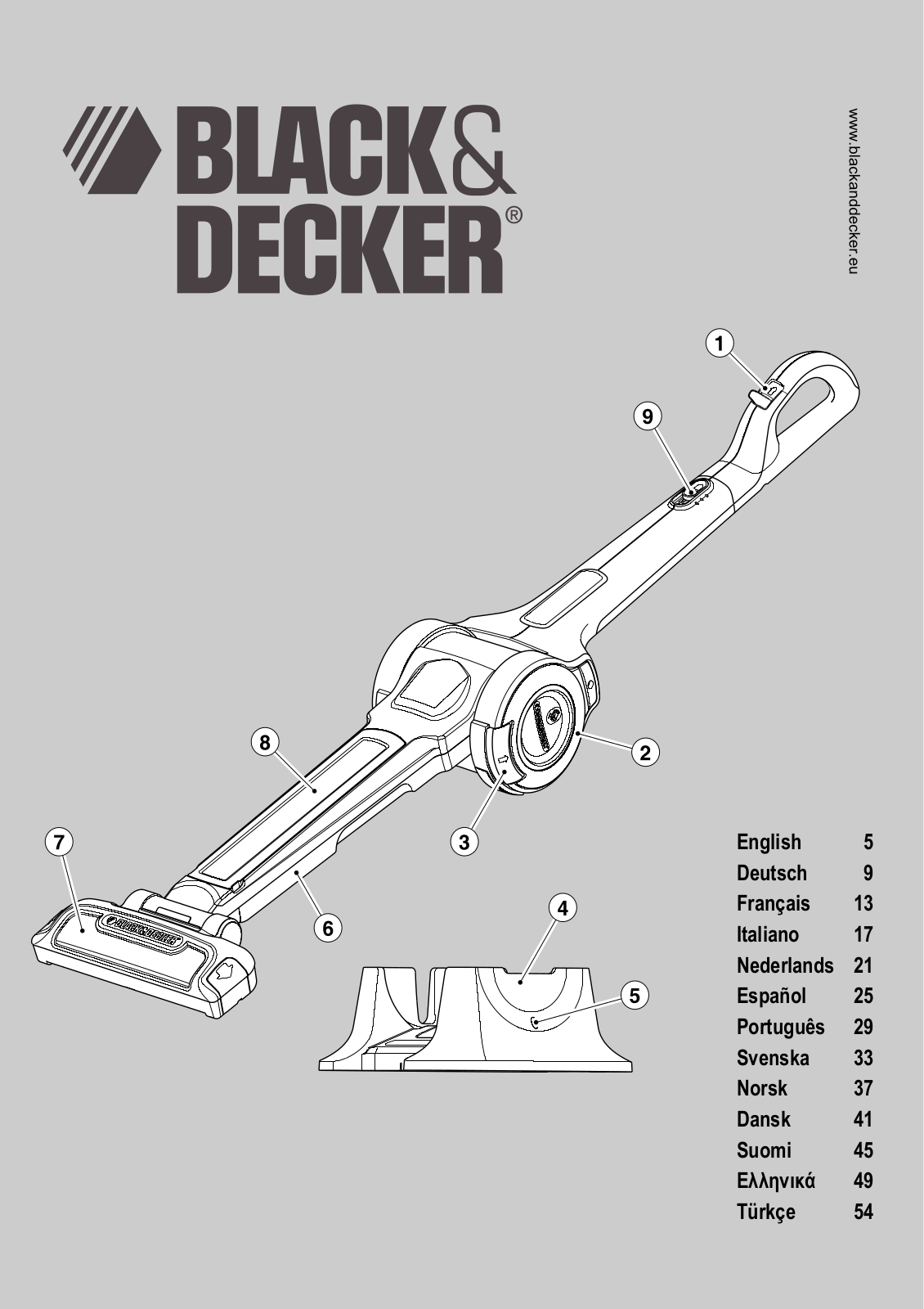 BLACK & DECKER FV1205N User Manual