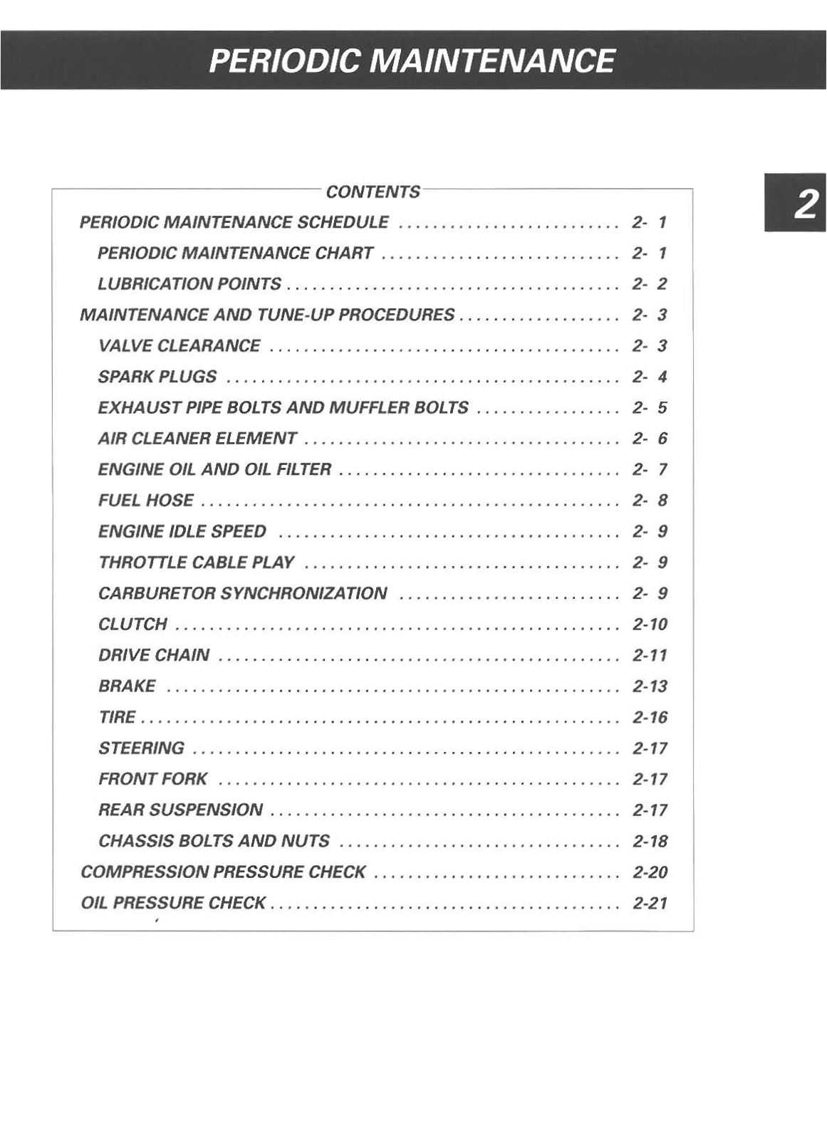 Suzuki GSF1200 1996 1997 Service Manual 3 PERIODIC MAINTENANCE