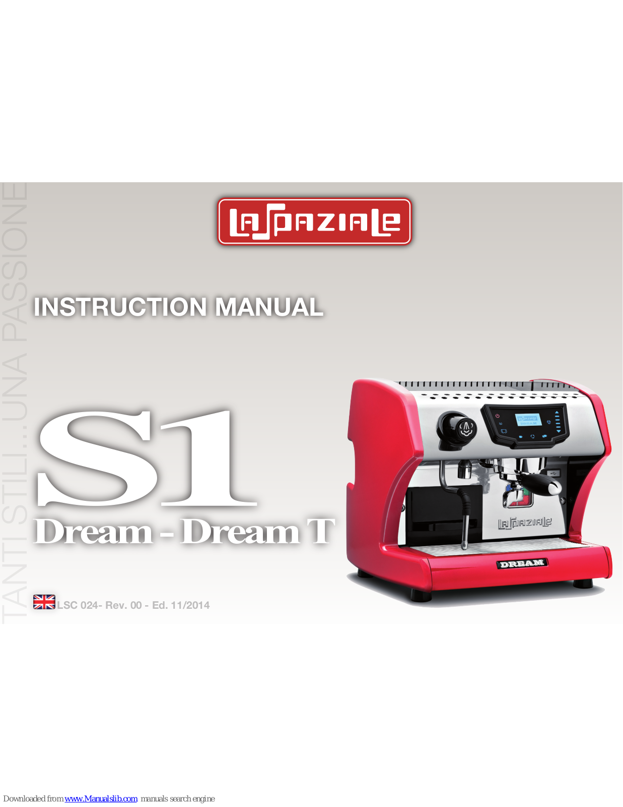 Laspaziale S1 Dream, S1 Dream T Instruction Manual