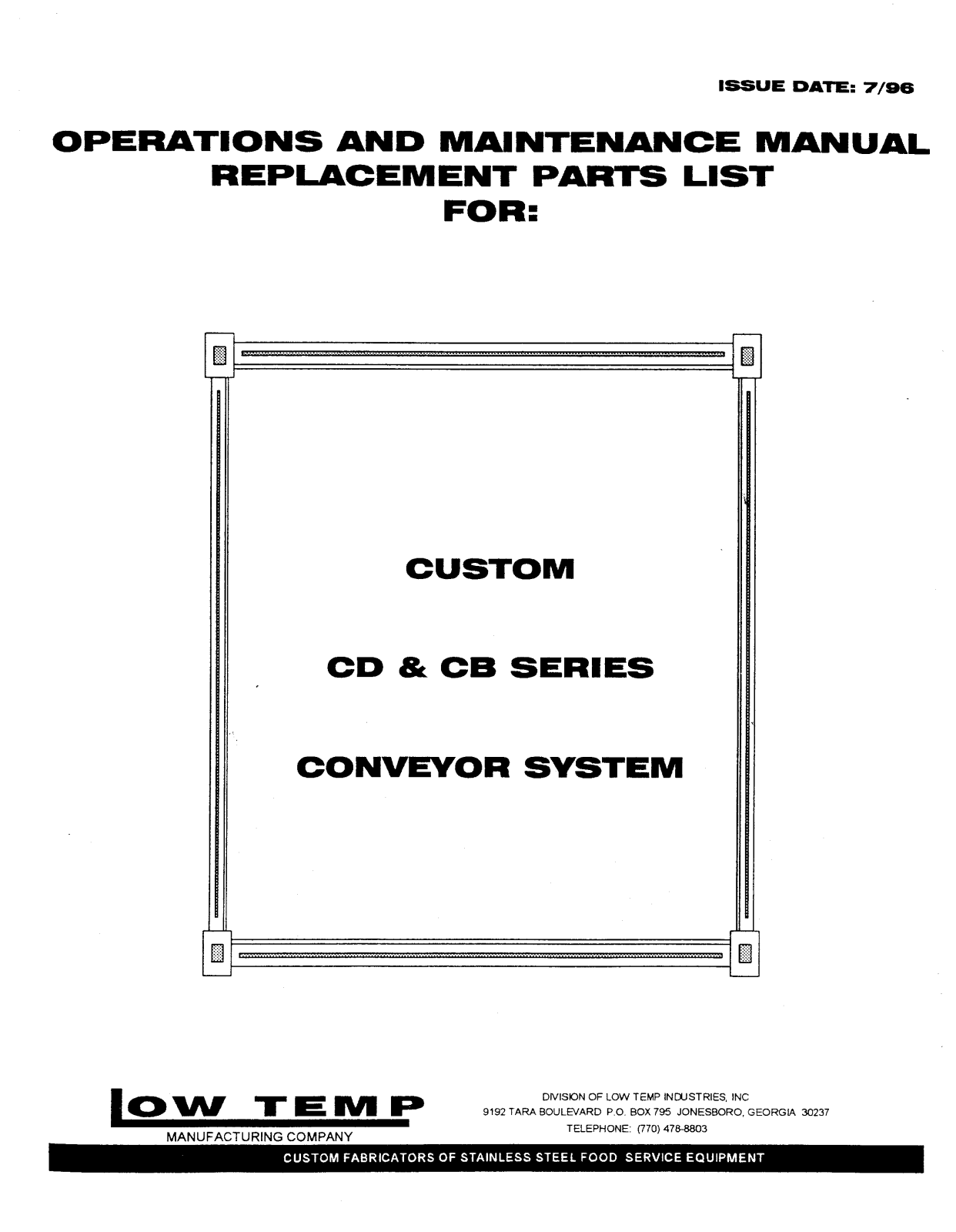 Low Temp Industries 4660-535-1543-XX, CD Parts List