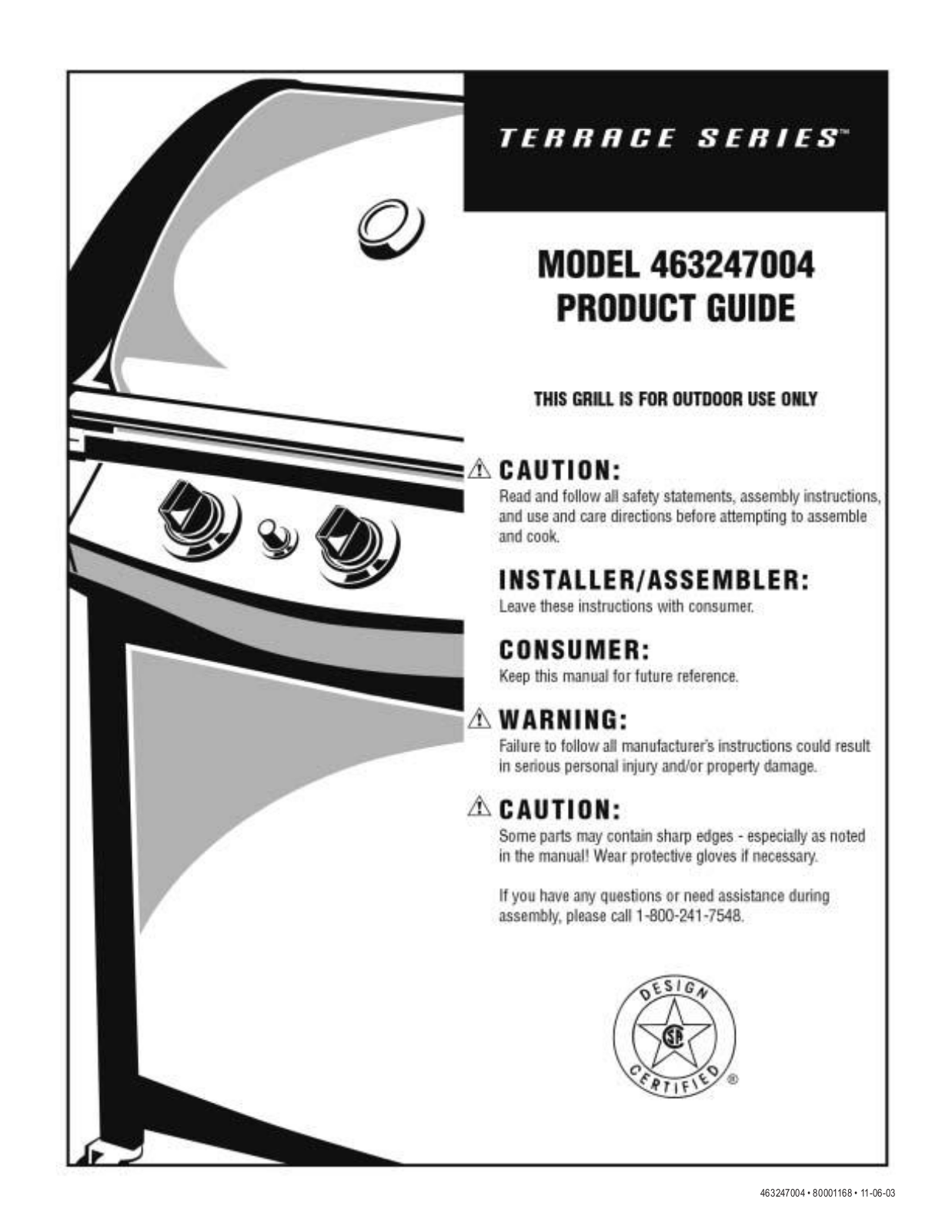 Charbroil 463247004 Owner's Manual