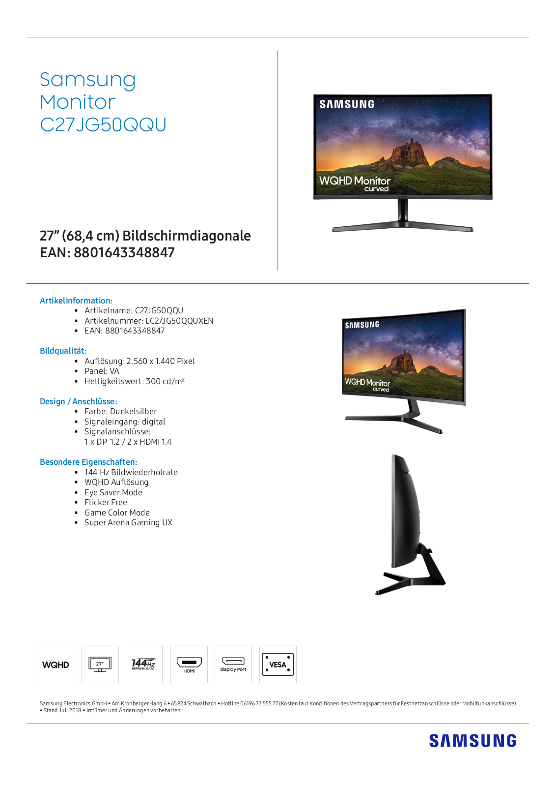 Samsung C27JG50, C27JG52 User Manual