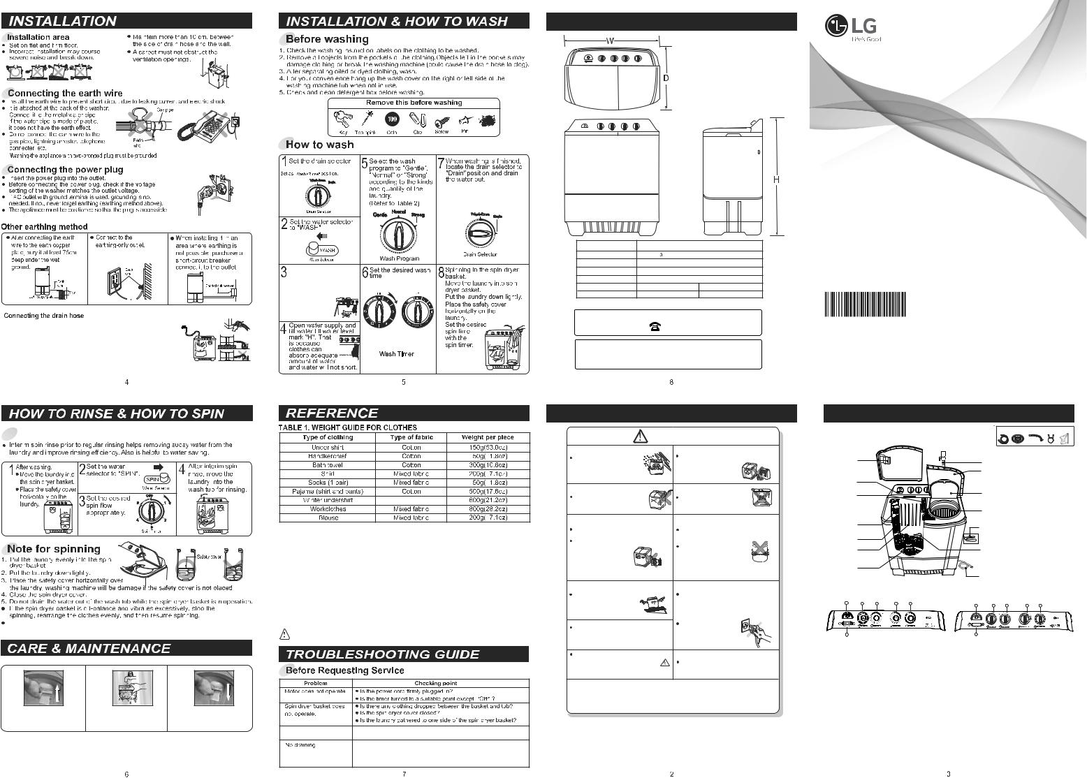 LG P850RT, P905RTB Manual book