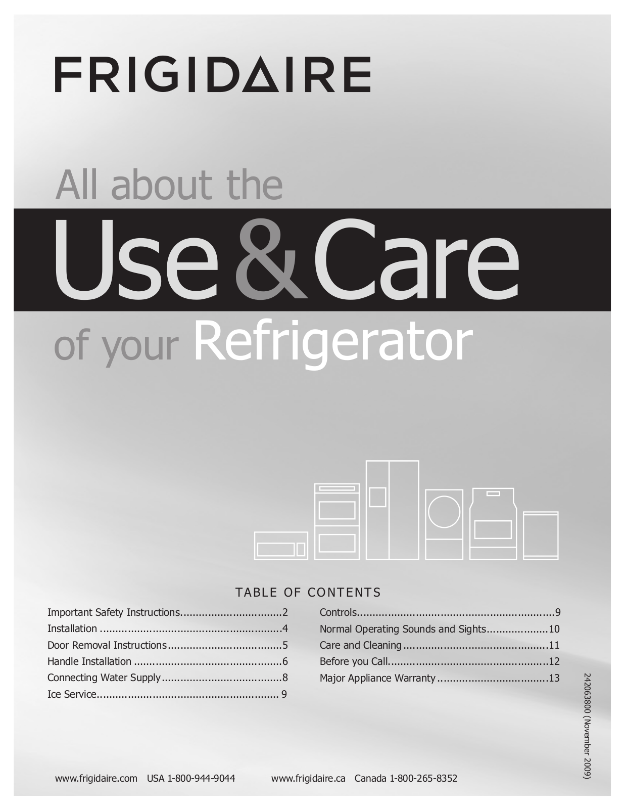 Frigidaire FGHT2134KB, FGHT2134KW User Manual