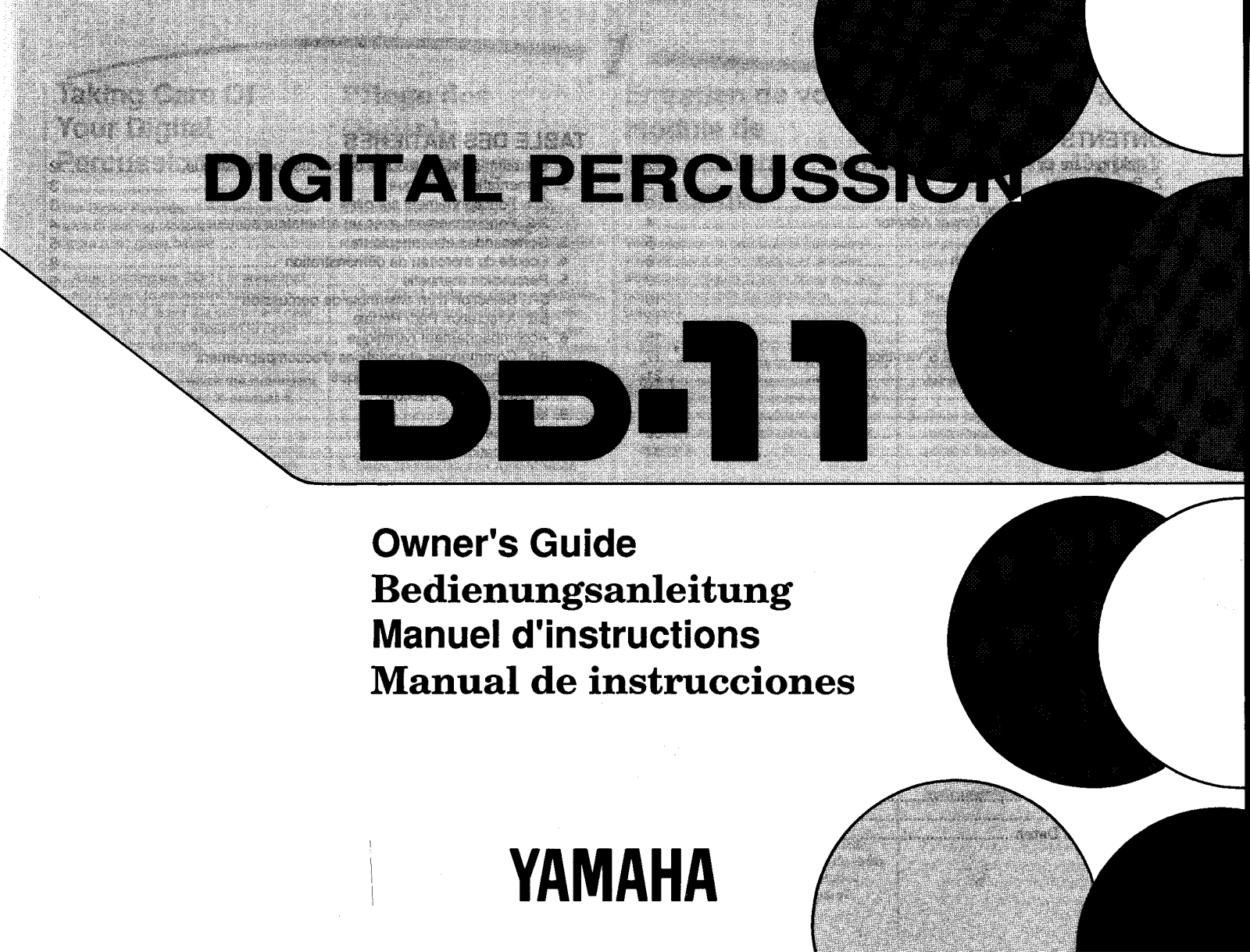 Yamaha DD-11, DD11E User Manual