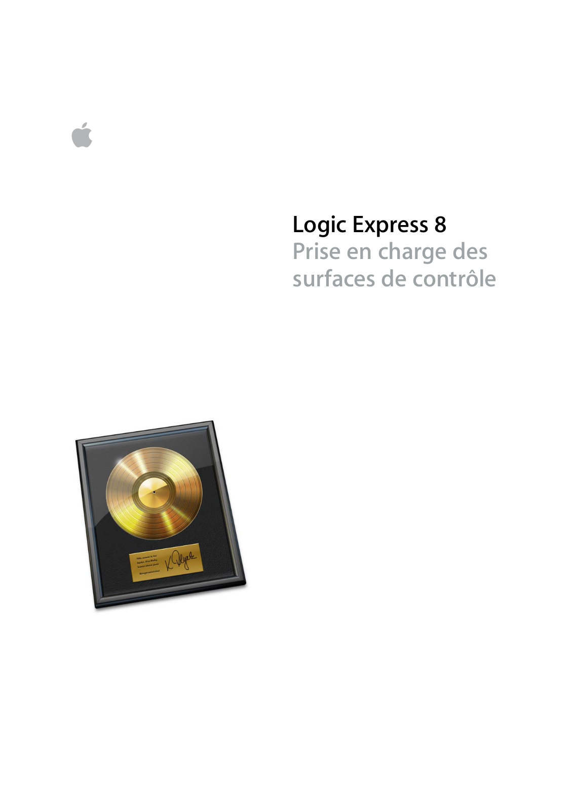 APPLE Logic Express 8 User Manual