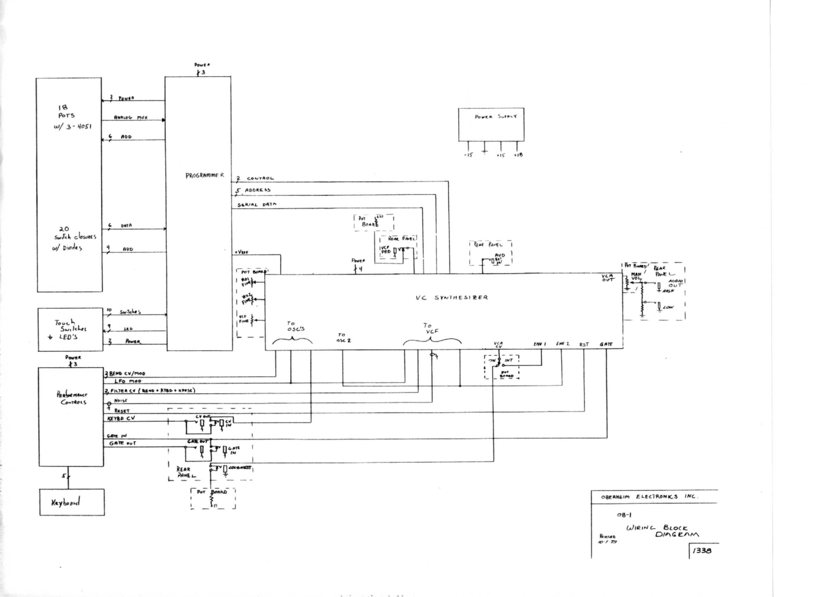 Oberheim OB-1 Schematics