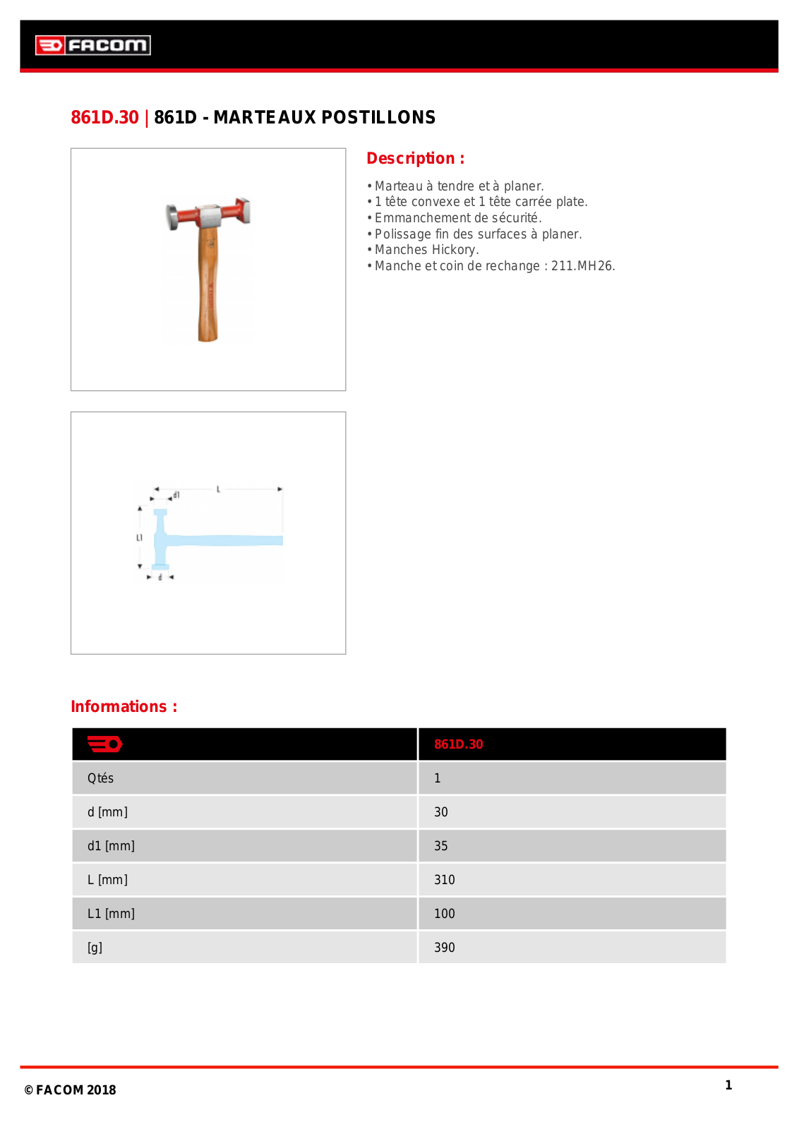 Facom 861D.30 Specification - ManualMachine.com
