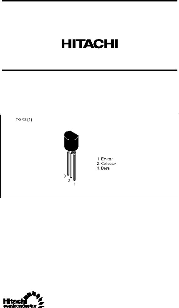 HITACHI 2SA1188, 2SA1189 User Manual