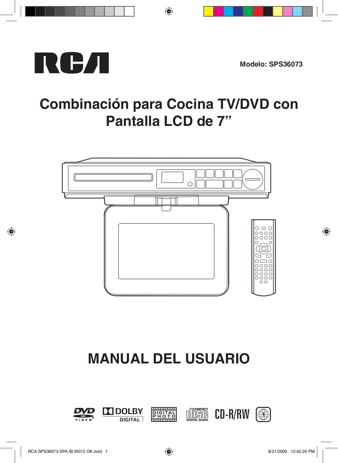 RCA SPS36073 Owner's Manual