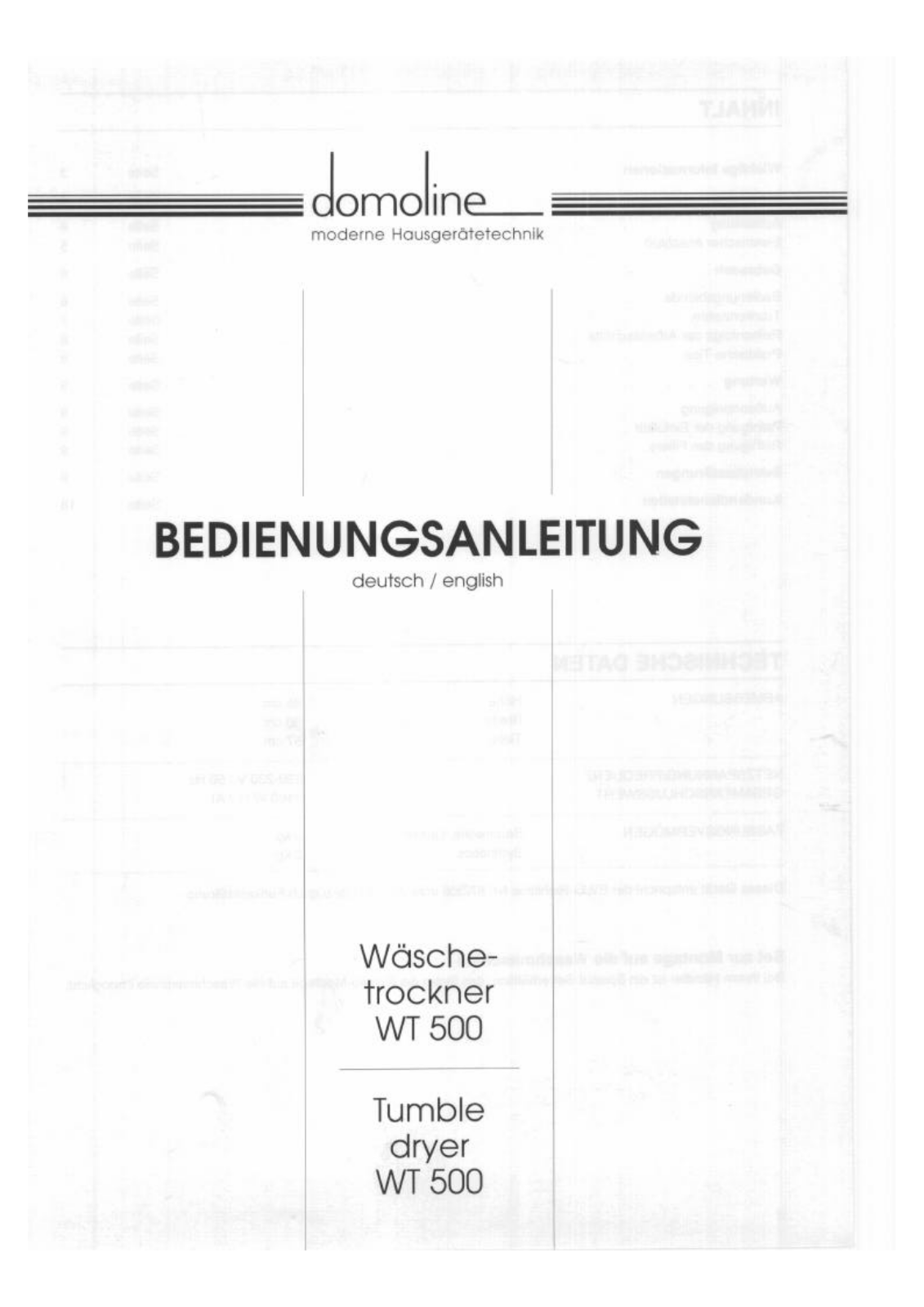 Domoline WT500 User Manual - ManualMachine.com
