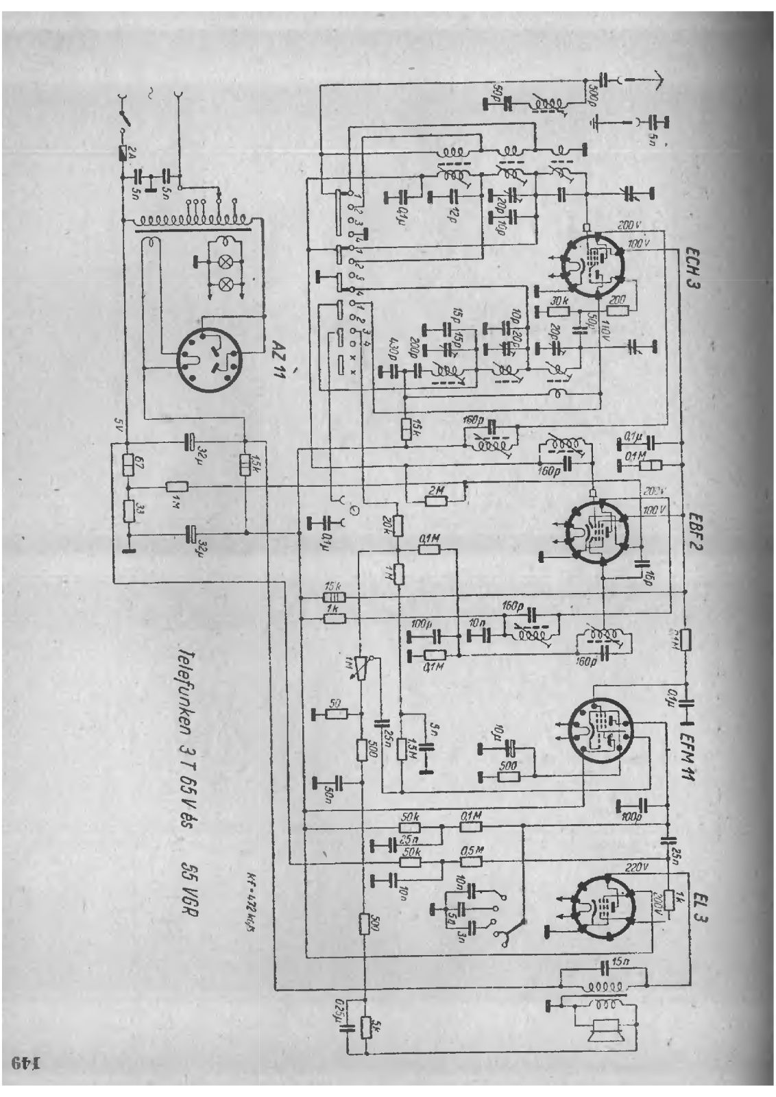 Telefunken 3T65VGR Schematic - ManualMachine.com