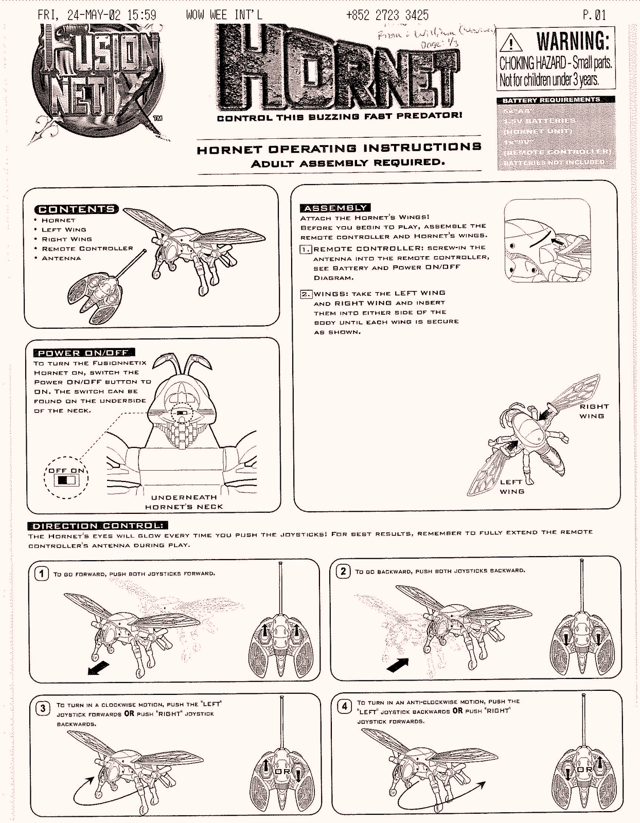 WowWee Group 4061A Users Manual