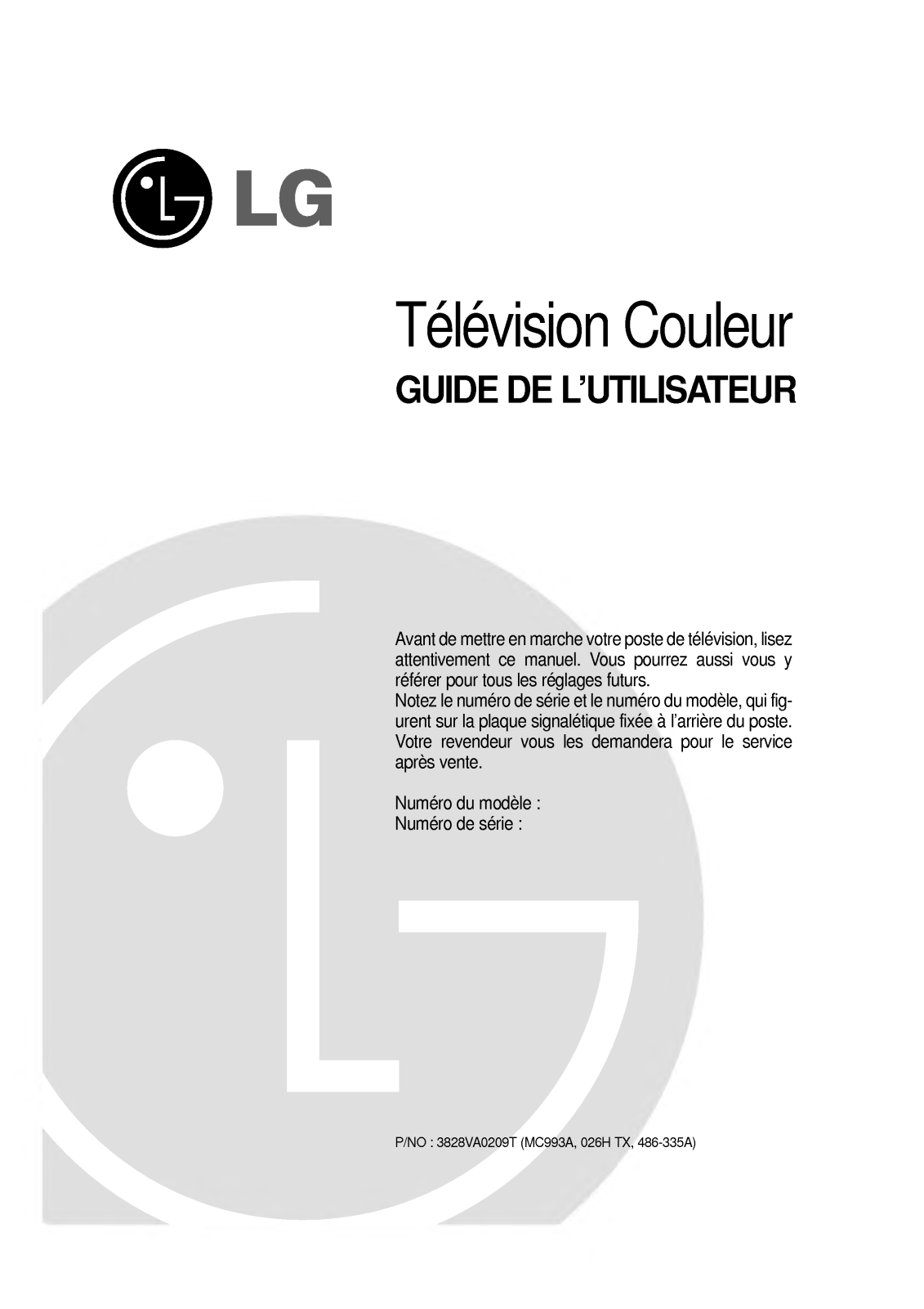 LG WL-32Q10IP User Manual