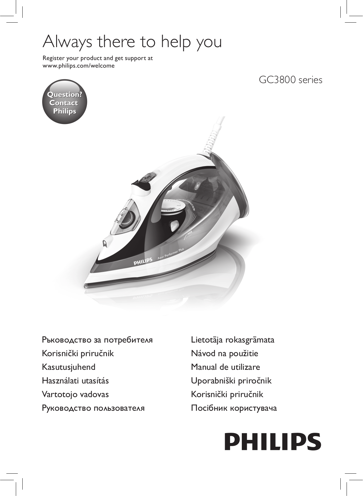 Philips GC 3801/60, GC 3802/20 User manual