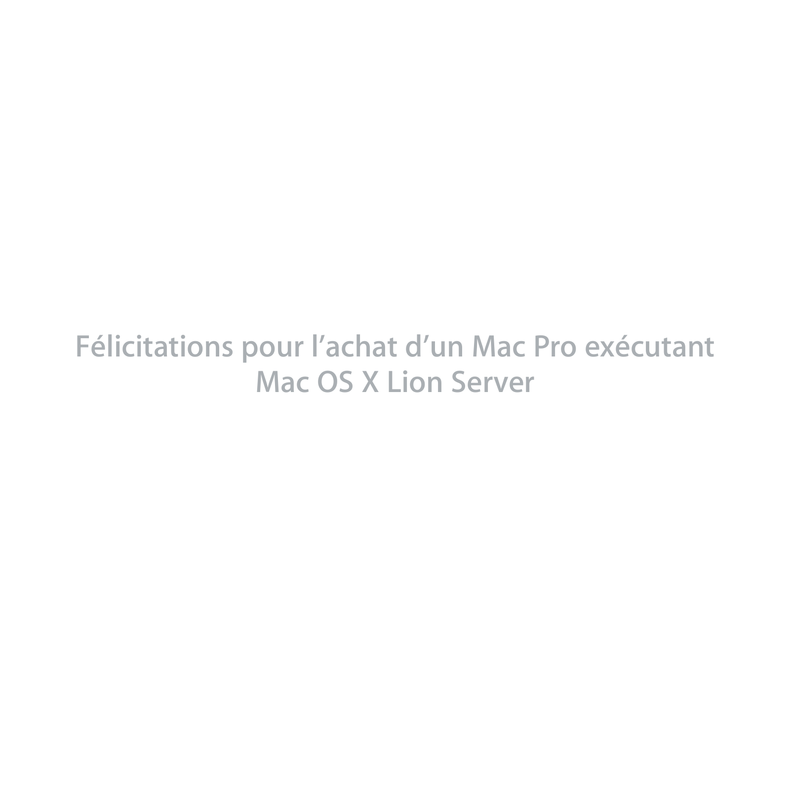 Apple MAC PRO SERVER User Manual