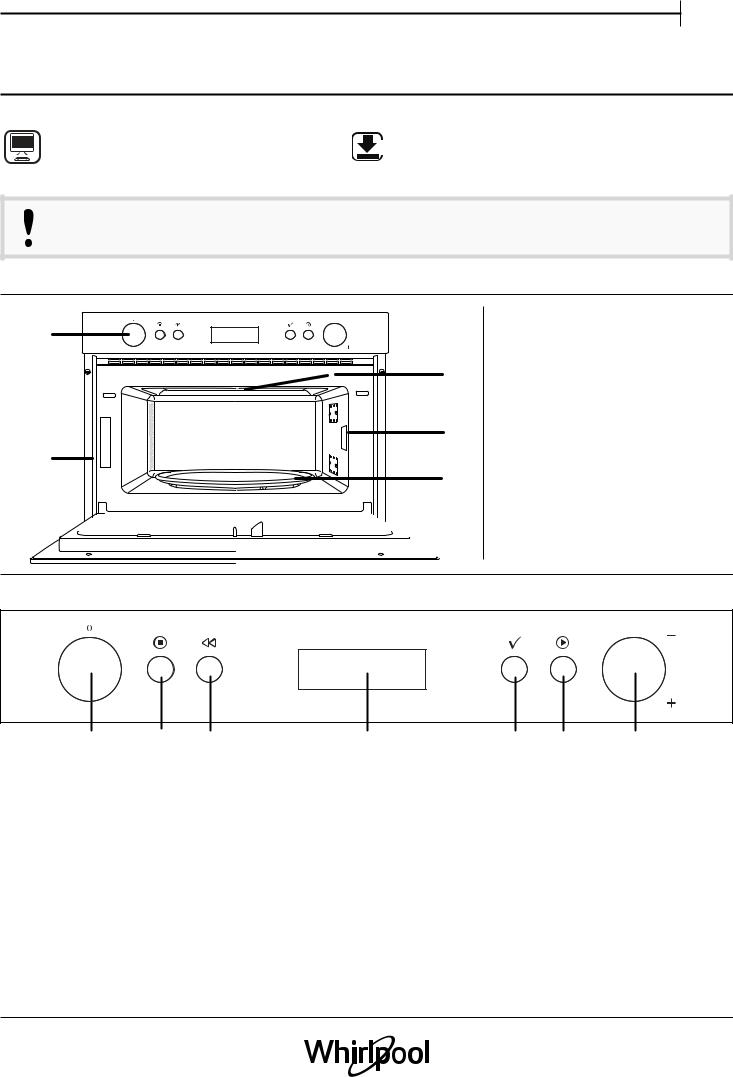 WHIRLPOOL AMW 804/IX Daily Reference Guide