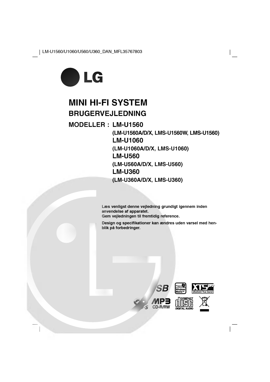 LG LM-U360D Instruction book