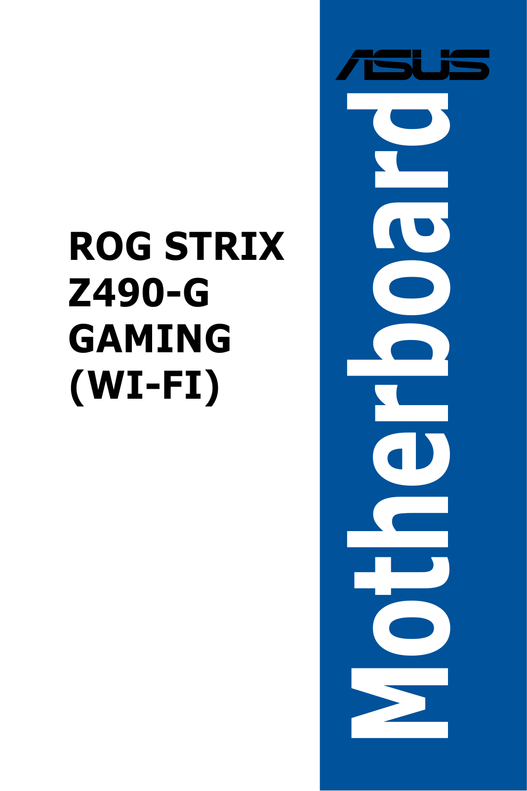 ASUS ROG Strix Z490-G Gaming operation manual