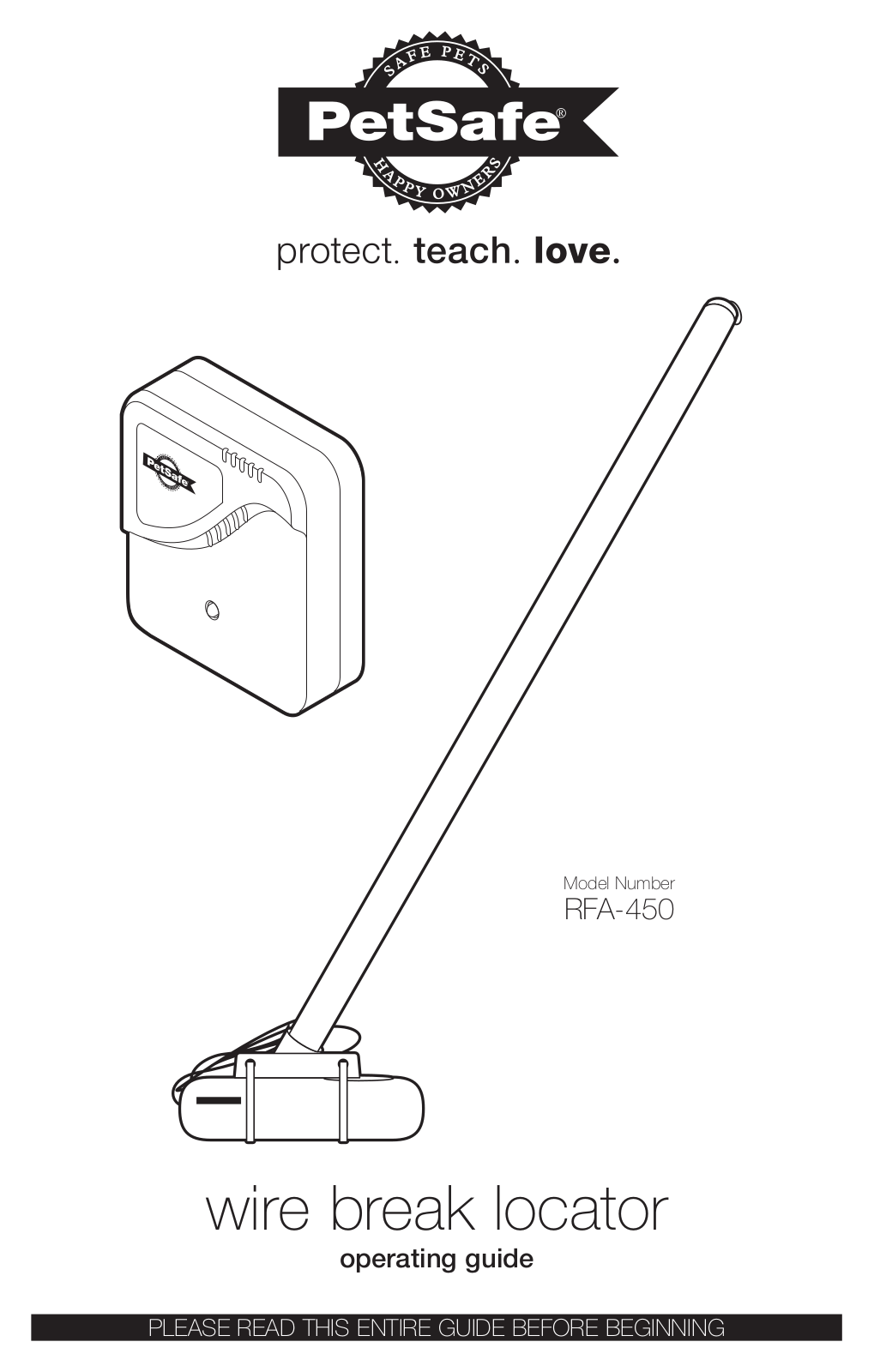 Petsafe RFA-450 Operating Manual