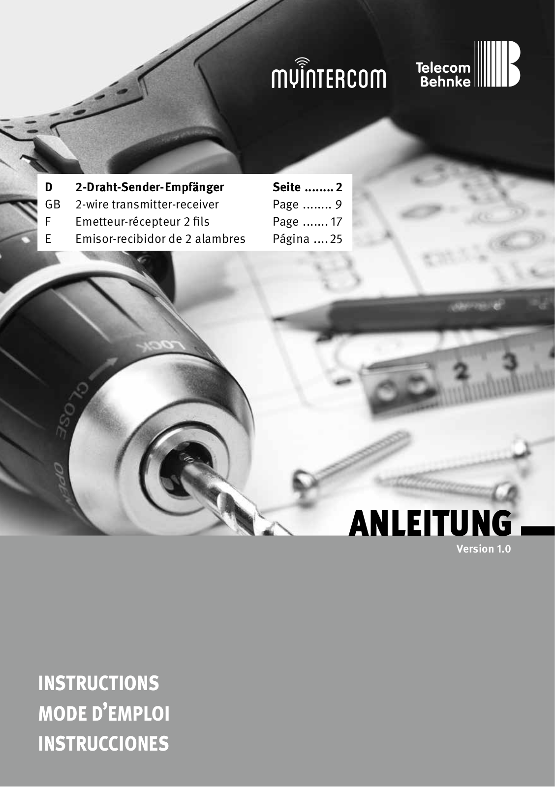 Telecom Behnke MYINTERCOM Instructions Manual - ManualMachine.com