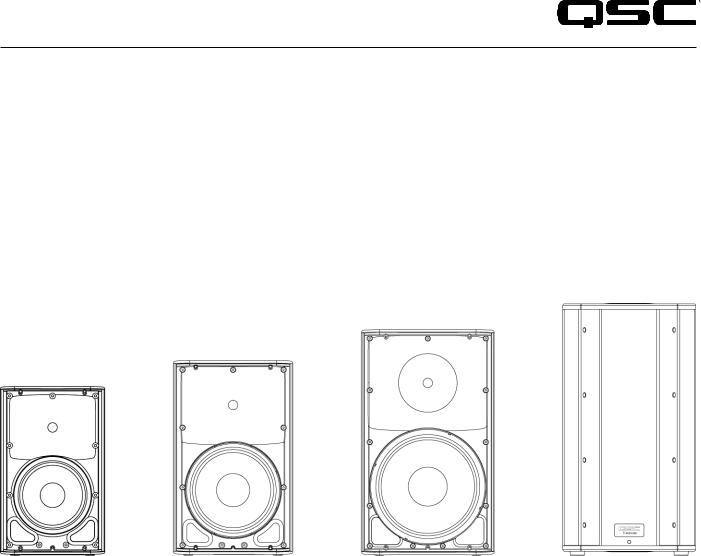 QSC Audio K12, KSub, K8, K10 User Manual