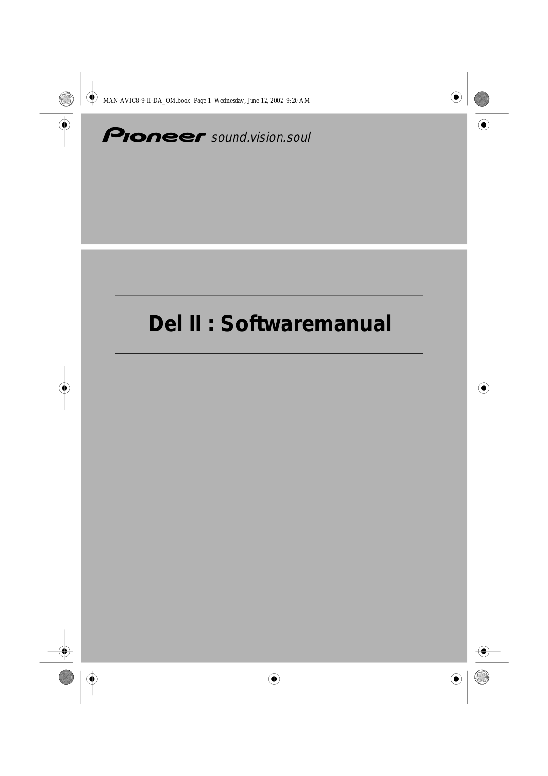 Pioneer AVIC-8DVDII, AVIC-9DVDII User Manual