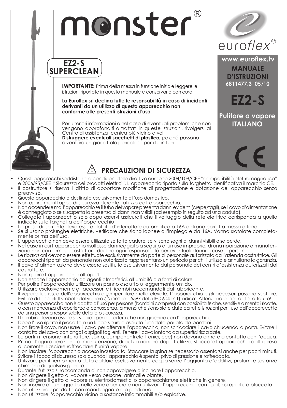 EUROFLEX EZ 2 SUPERCLEAN User Manual