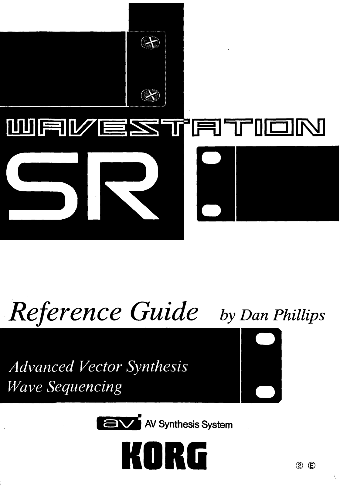 Korg Wavestation SR Reference  Manual