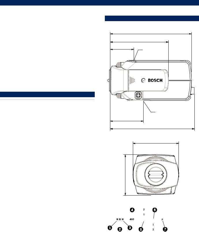 Bosch NBN-498-21P, NBN-498-22IP Specsheet