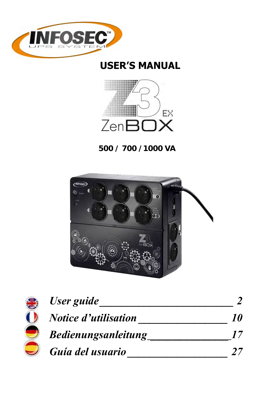 Infosec ICUZ3500EX User guide - ManualMachine.com