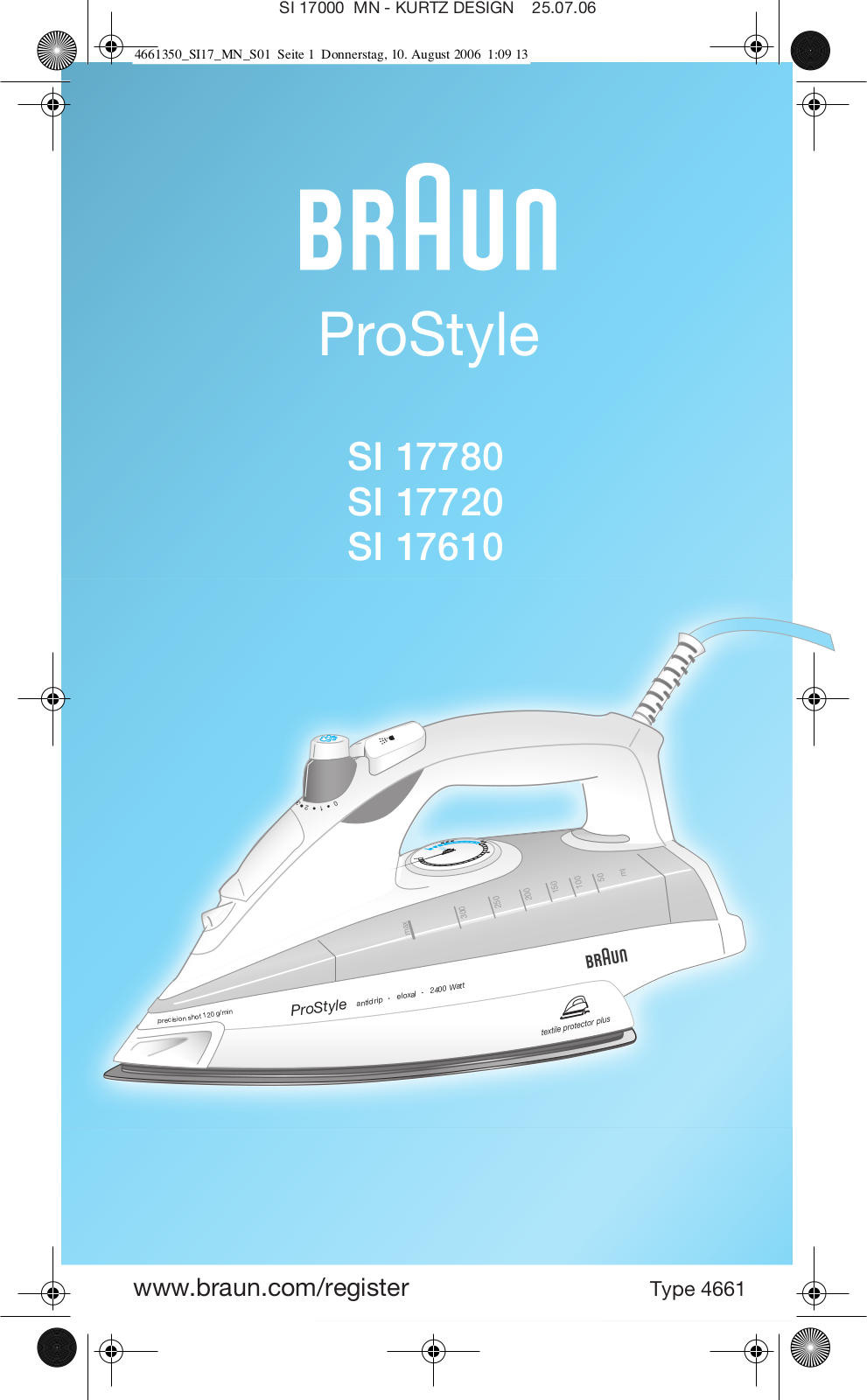 BRAUN SI 17610 User Manual