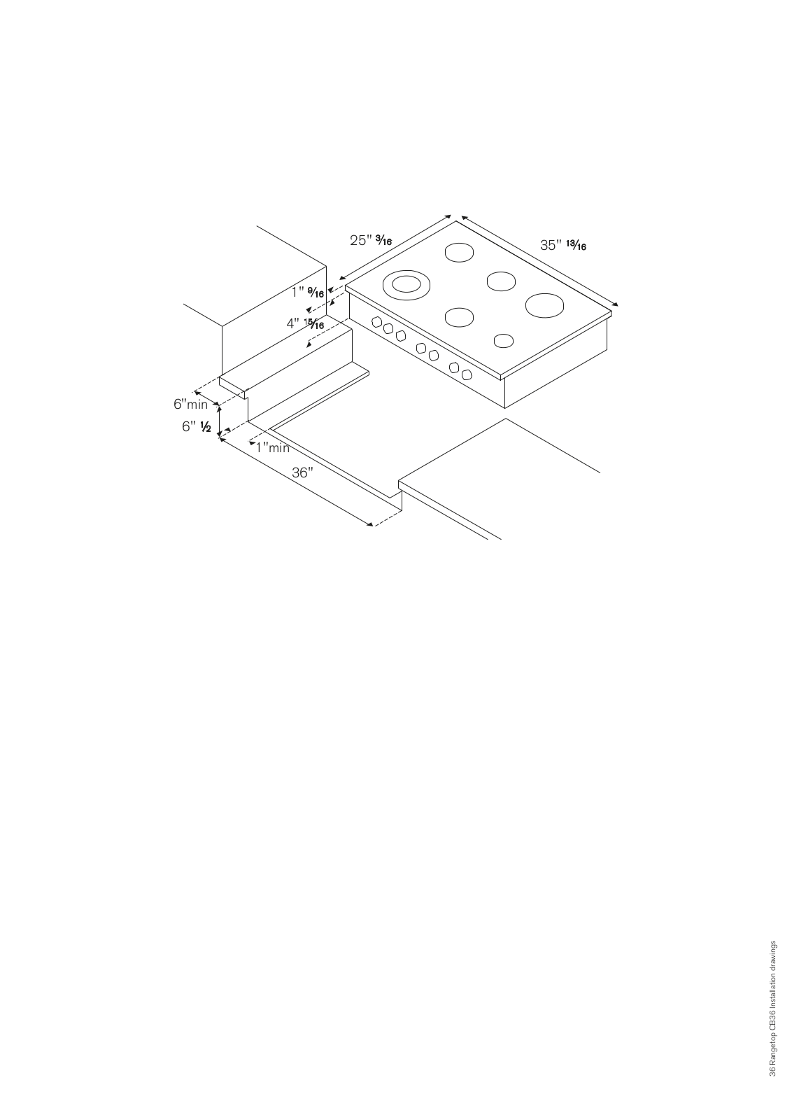 Bertazzoni CB36600XLP, CB36500X Installation