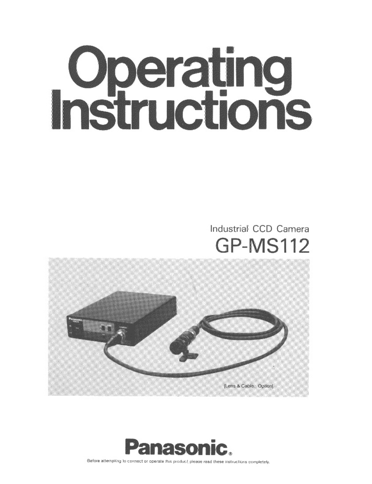 Panasonic GP-MS112 User Manual